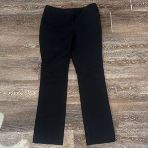 White House Black Market Black Straight-Leg Pants